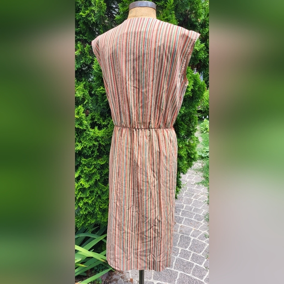 Vintage Sunshine Alley Striped Dress Size 14 - Picture 4 of 9